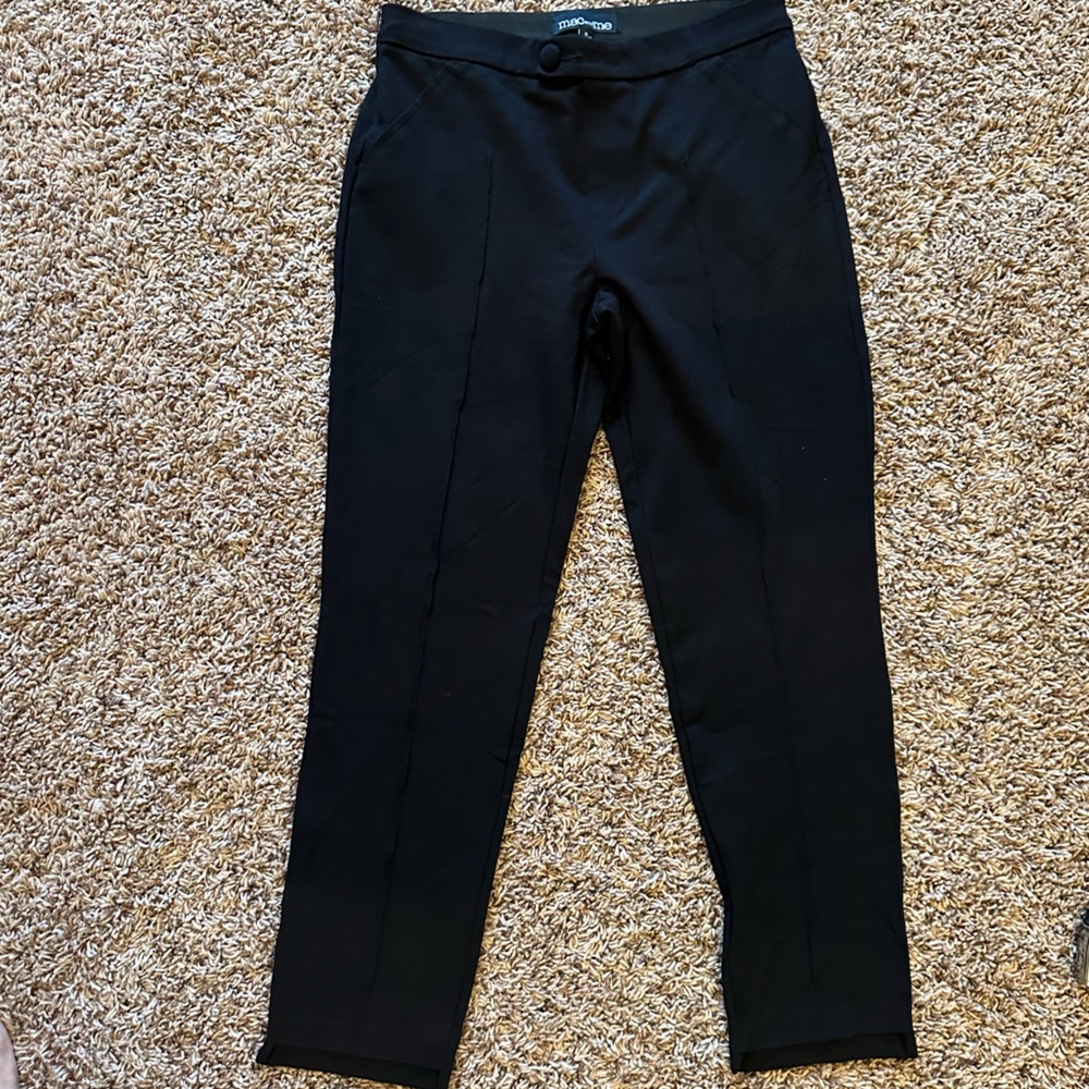 EUC, Mac and Me Black Ponte Pants, 6